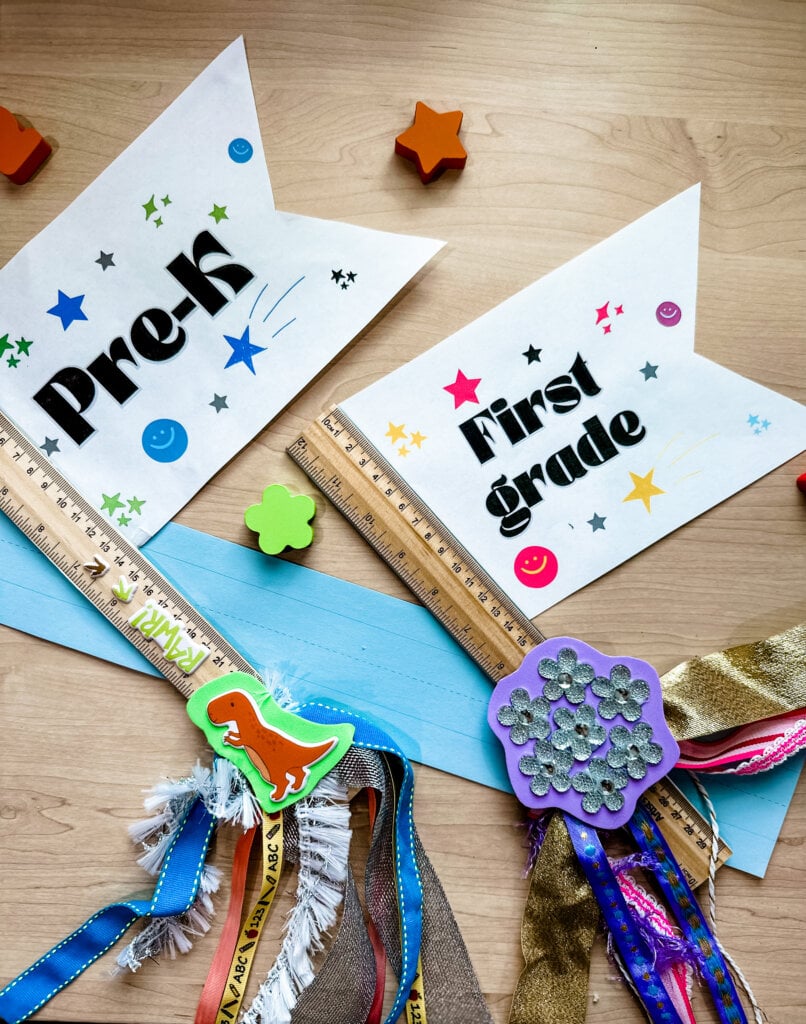 printable first day of school flag
