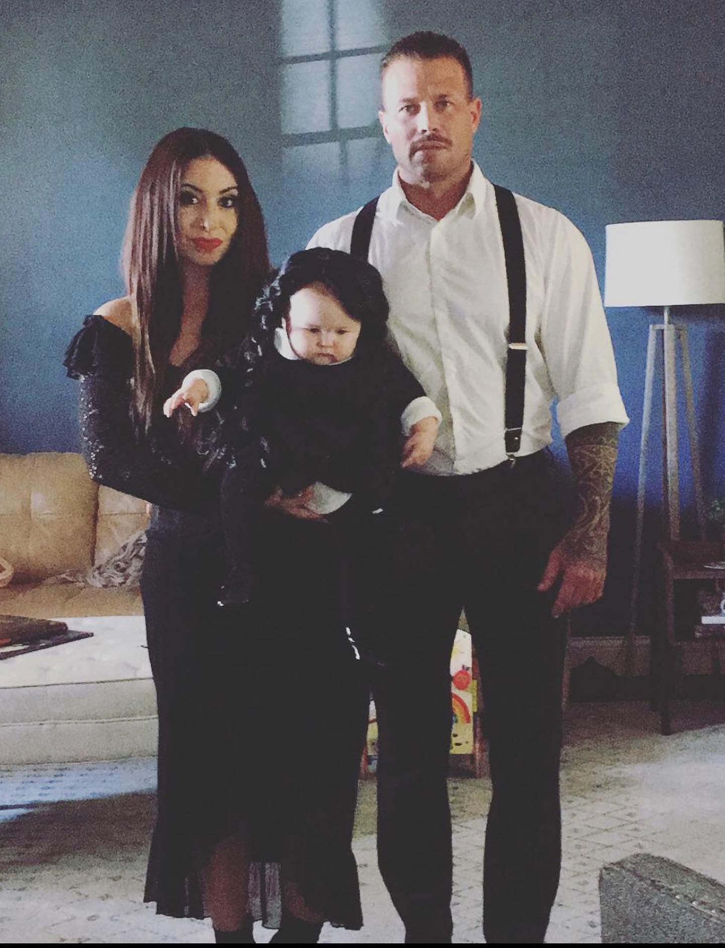 Cheap Halloween Family Costumes- The Adams Family