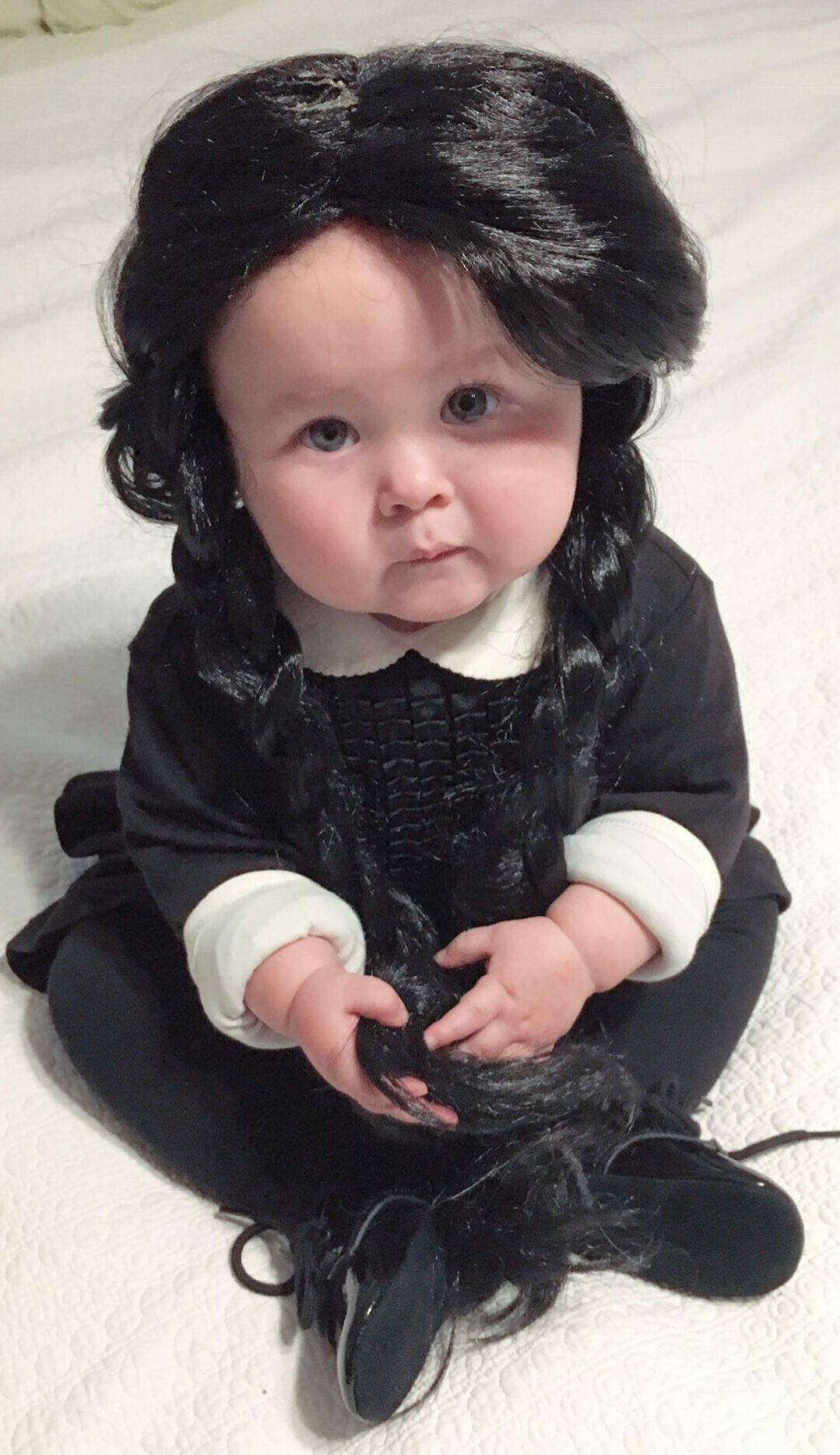 Wendy baby costume from Adams Family