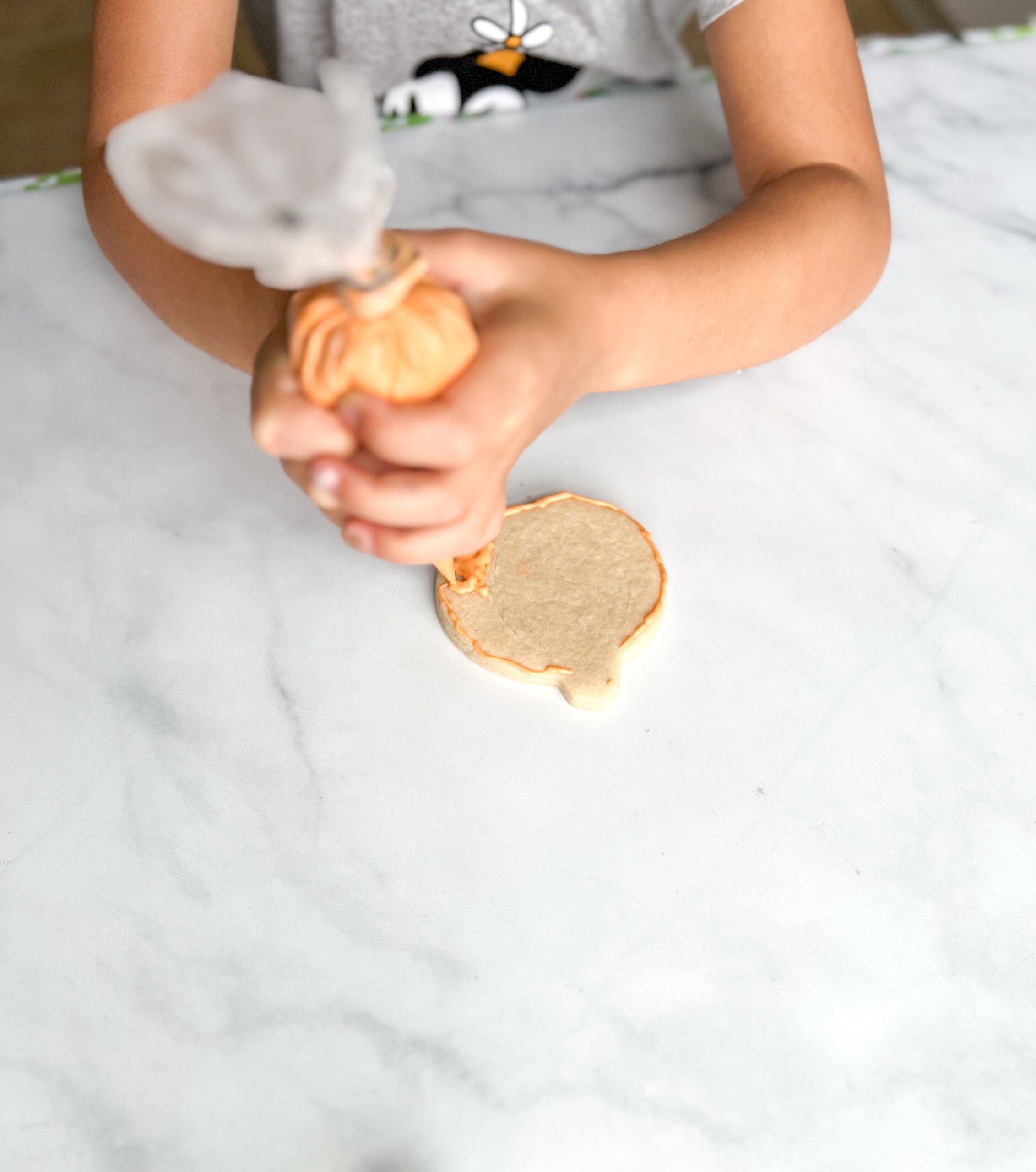 DIY pumpkin cookie