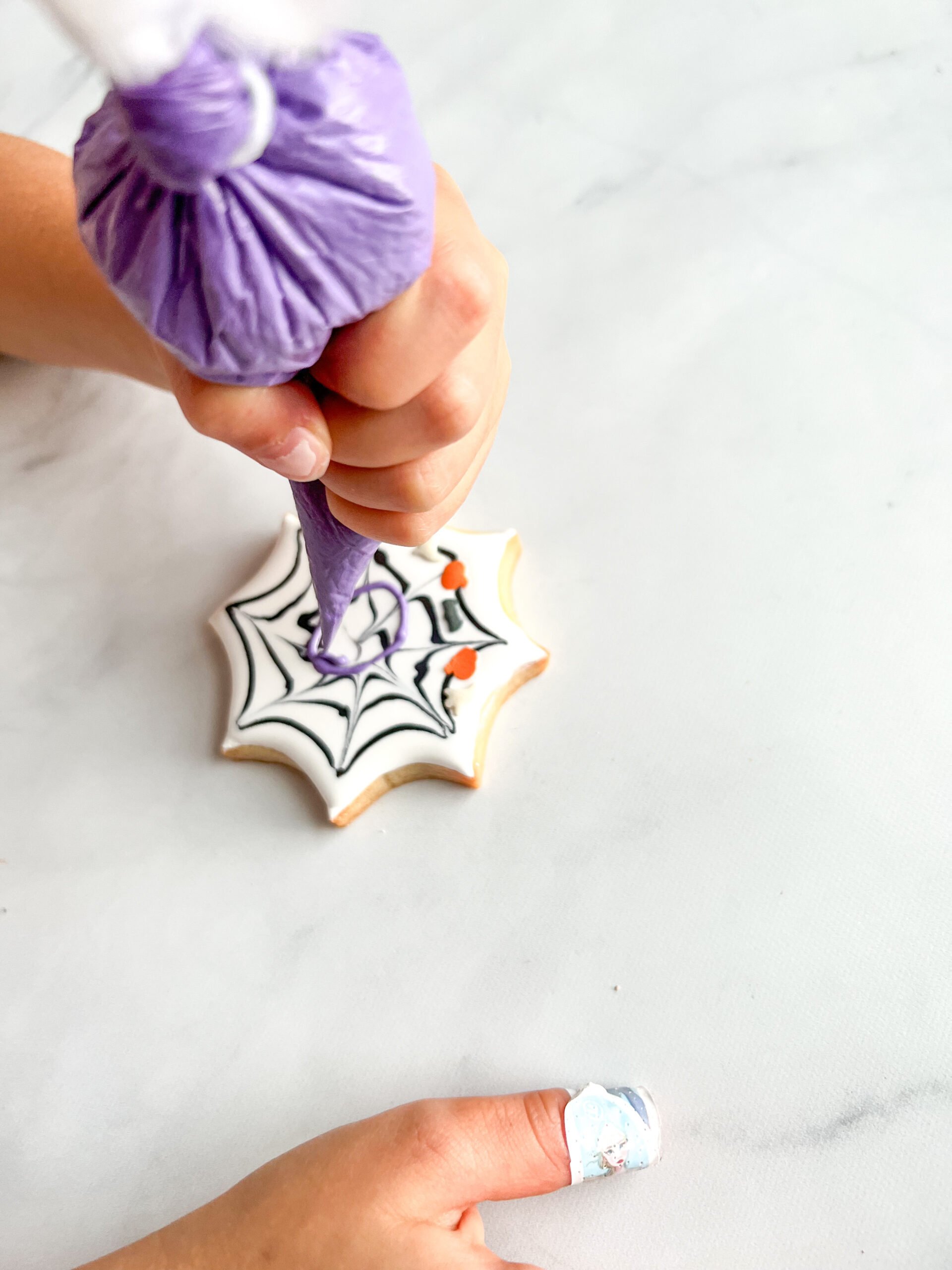 Easy Spiderweb cookie