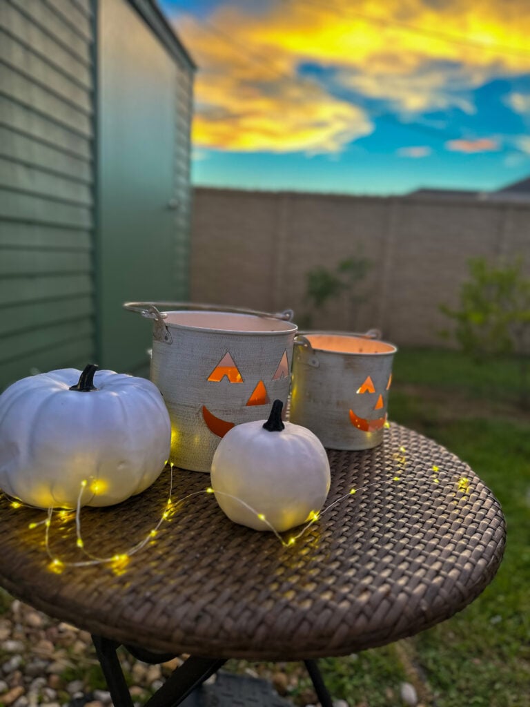 Backyard Fall Movie Night 