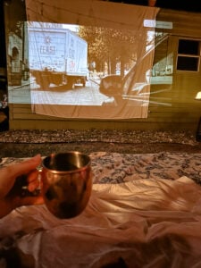 Fall Backyard Movie Night