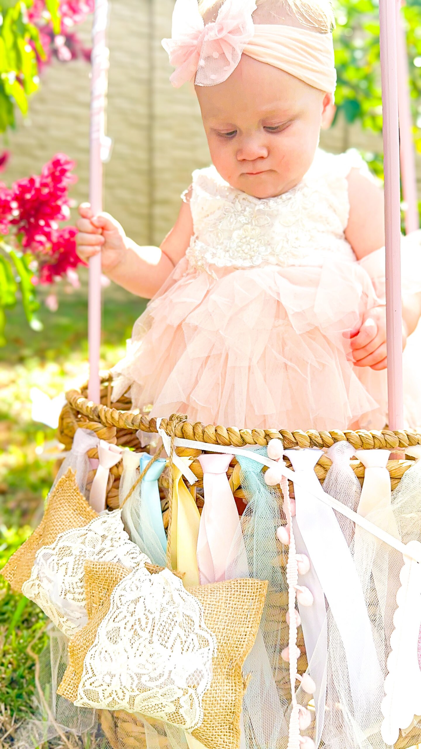 Time Flies birthday theme and DIY hot air balloon